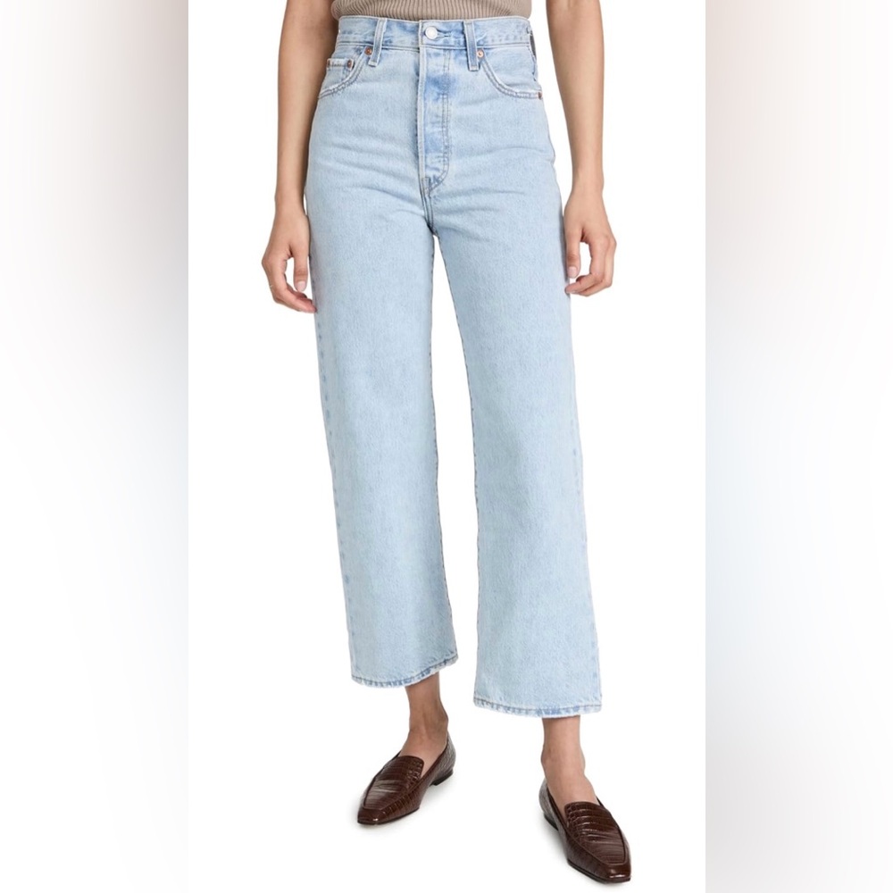 Levi’s Premium Ribcage Straight Ankle Jeans - Ojai Shore (light indigo)